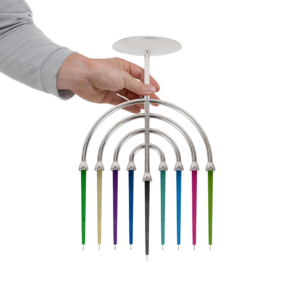 Magnorah with Candles